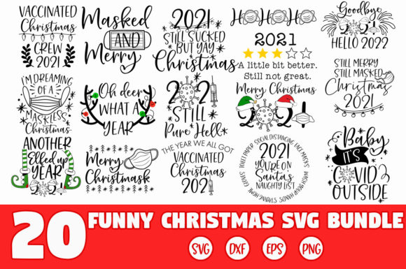 Funny Christmas Pandemic 2021 SVG Bundle Review