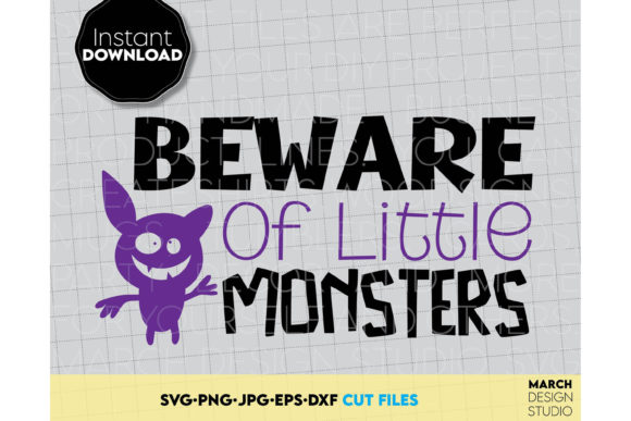 Halloween SVG Beware of Little Monsters Review
